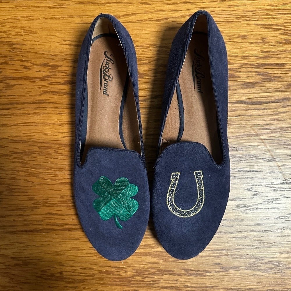 *LUCKY BRAND* Blue Lucky You Flats Size 8